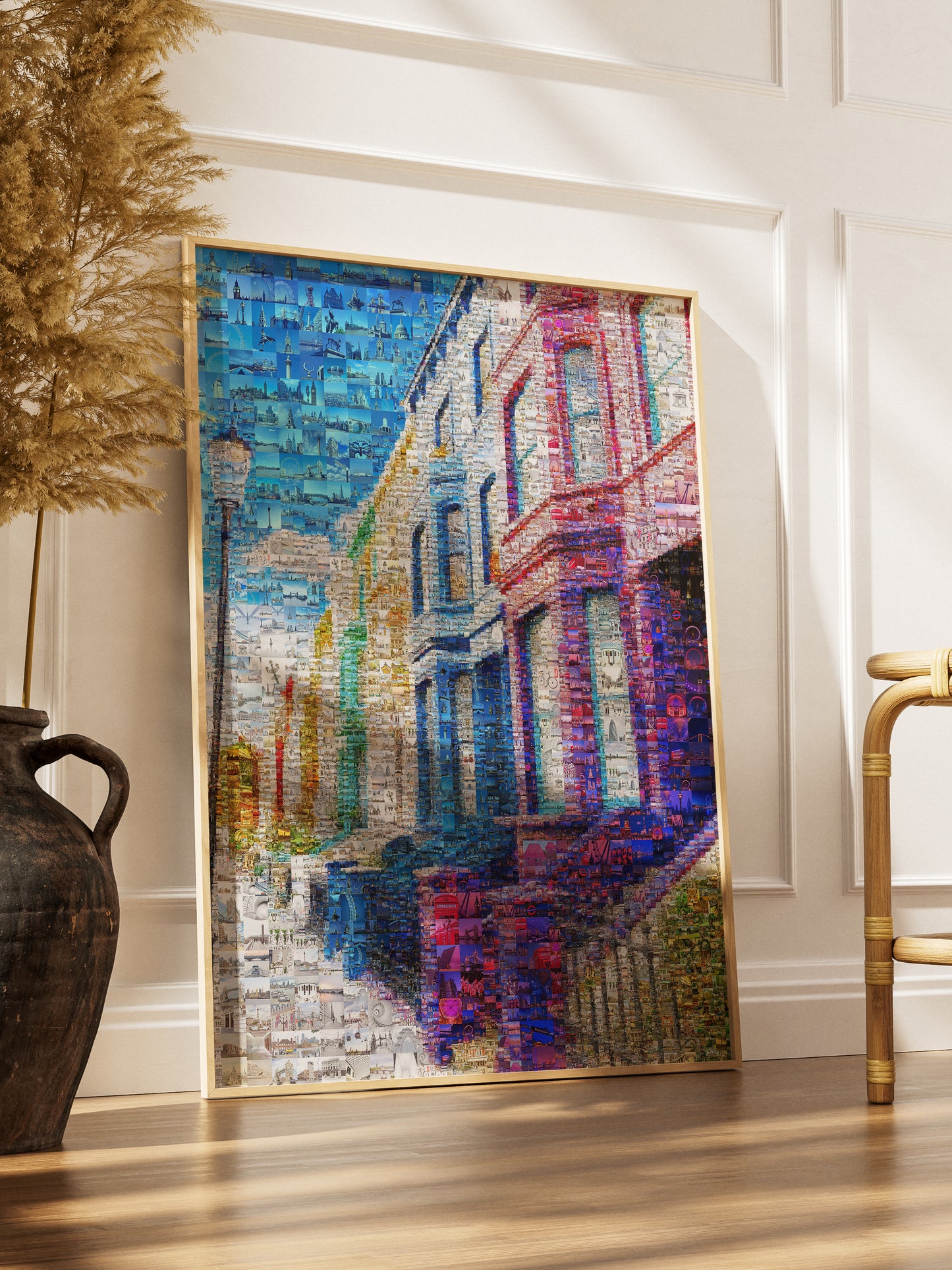 Stunning London Mosaic Artwork - Vibrant Cityscape Collage for Home Décor AtelierMosaics