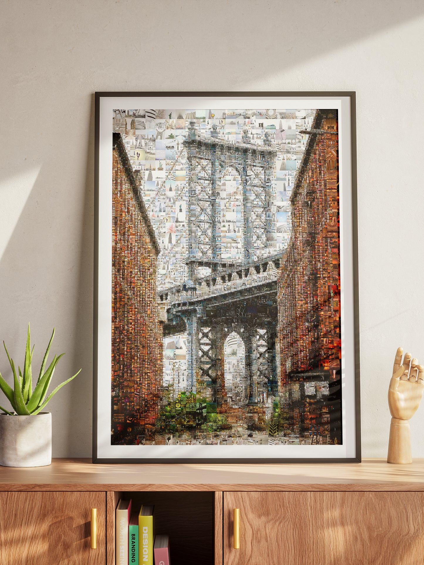 Stunning Brooklyn Bridge Mosaic Art - Unique Wall Decor for Home and Office AtelierMosaics
