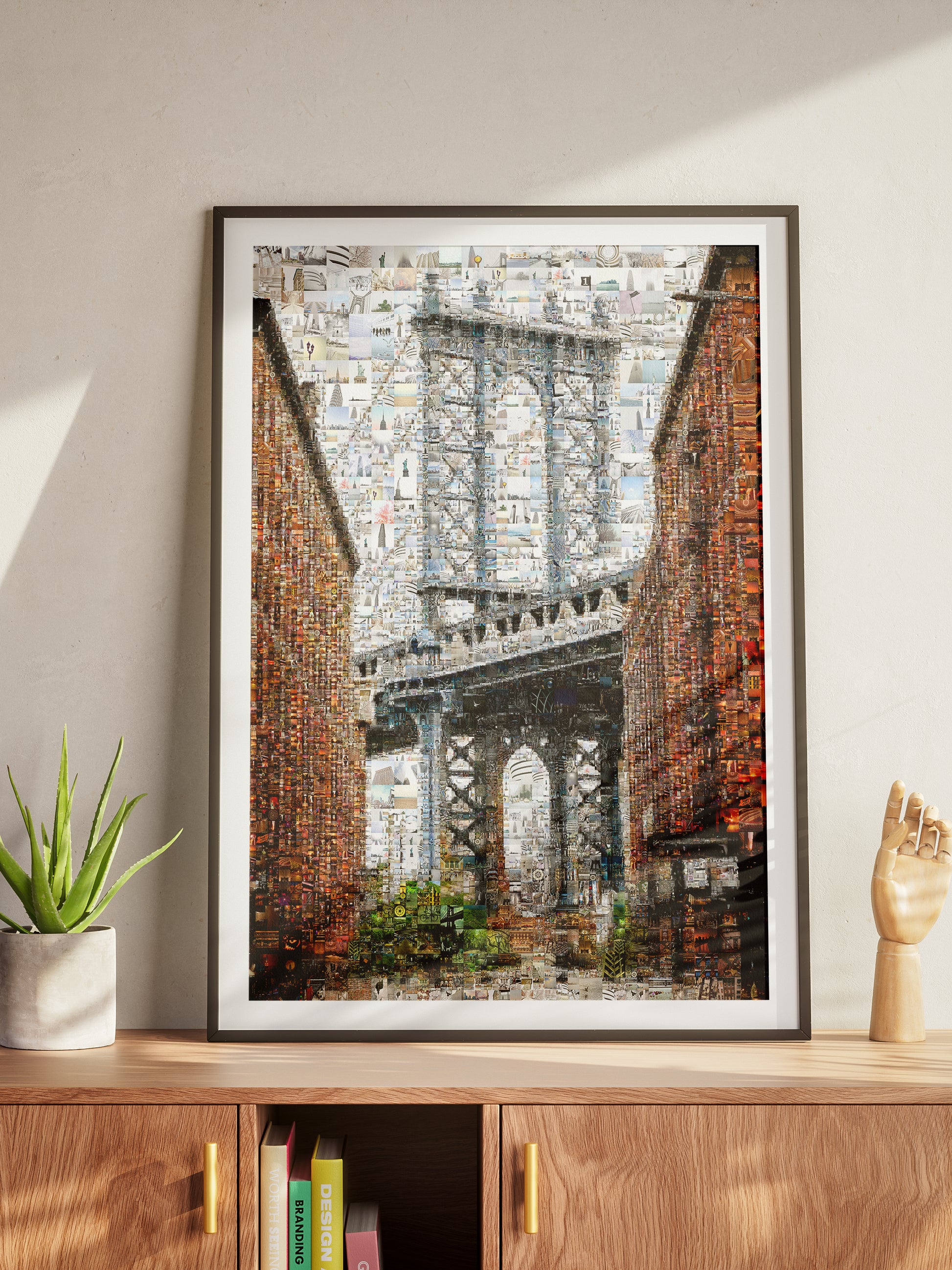 Stunning Brooklyn Bridge Mosaic Art - Unique Wall Decor for Home and Office AtelierMosaics
