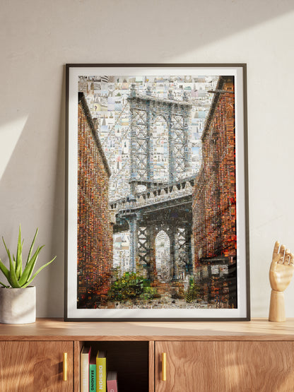 Stunning Brooklyn Bridge Mosaic Art - Unique Wall Decor for Home and Office AtelierMosaics