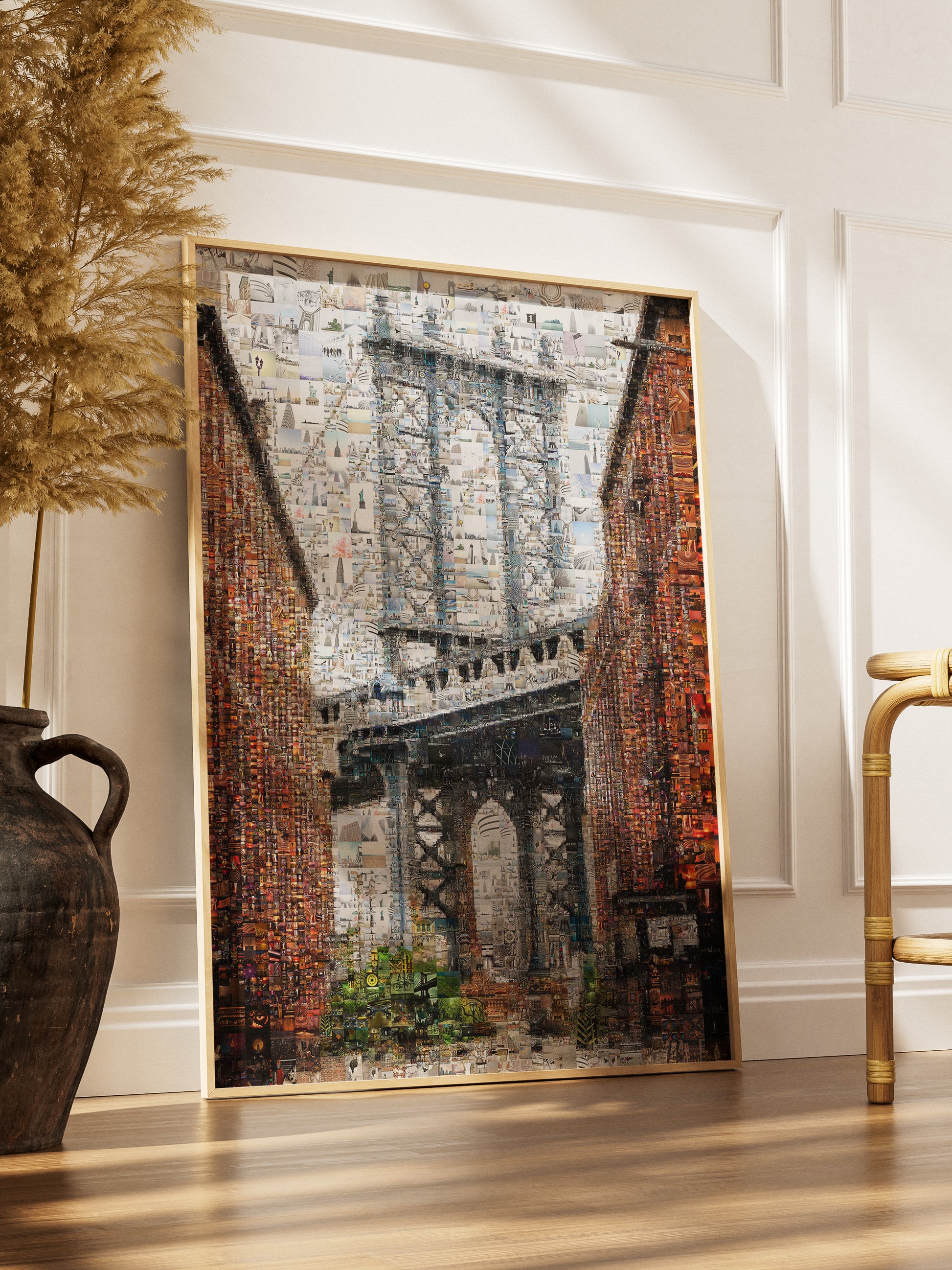Stunning Brooklyn Bridge Mosaic Art - Unique Wall Decor for Home and Office AtelierMosaics