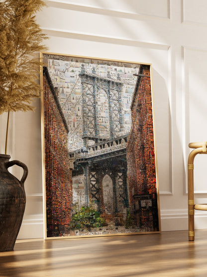Stunning Brooklyn Bridge Mosaic Art - Unique Wall Decor for Home and Office AtelierMosaics
