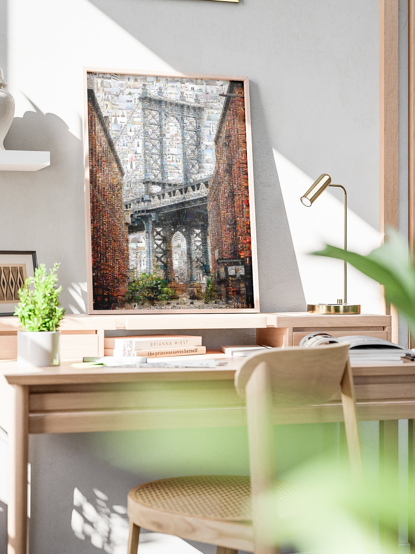 Stunning Brooklyn Bridge Mosaic Art - Unique Wall Decor for Home and Office AtelierMosaics