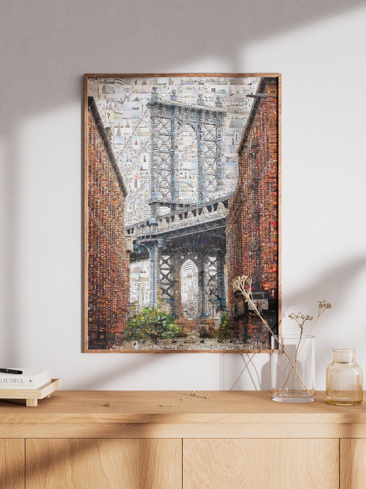 Stunning Brooklyn Bridge Mosaic Art - Unique Wall Decor for Home and Office AtelierMosaics