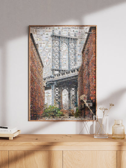 Stunning Brooklyn Bridge Mosaic Art - Unique Wall Decor for Home and Office AtelierMosaics