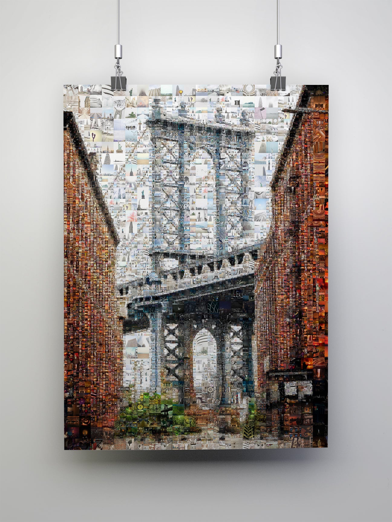 Stunning Brooklyn Bridge Mosaic Art - Unique Wall Decor for Home and Office AtelierMosaics