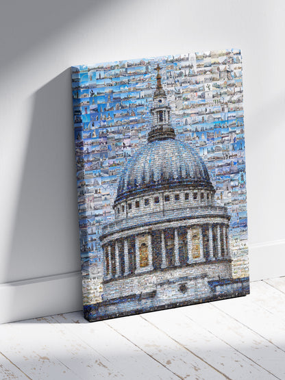 Stunning London Mosaic Artwork - Iconic St. Paul's Cathedral in Vibrant Detail AtelierMosaics