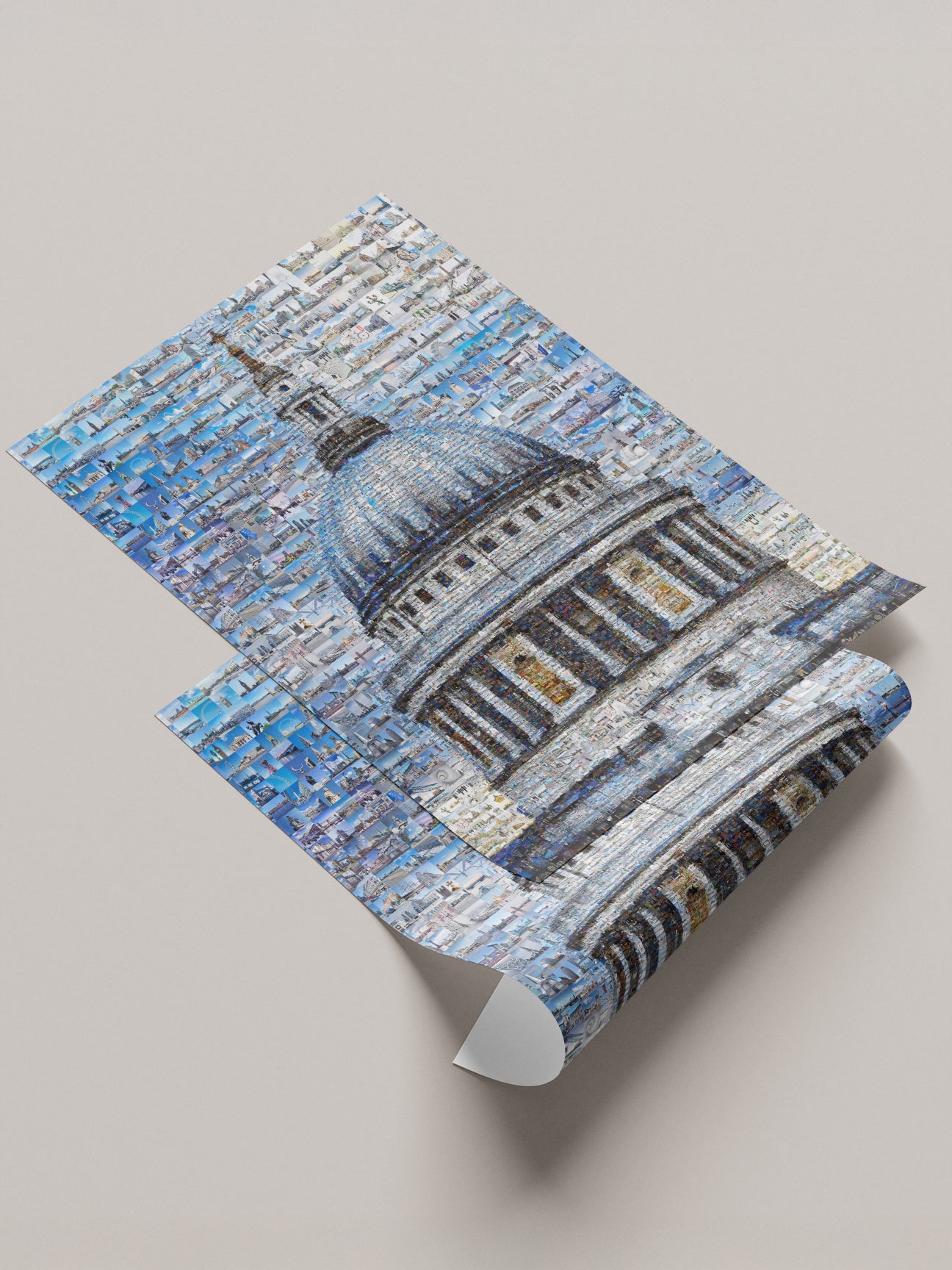 Stunning London Mosaic Artwork - Iconic St. Paul's Cathedral in Vibrant Detail AtelierMosaics
