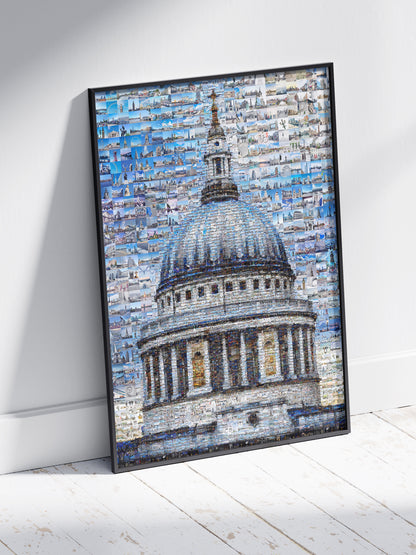 Stunning London Mosaic Artwork - Iconic St. Paul's Cathedral in Vibrant Detail AtelierMosaics