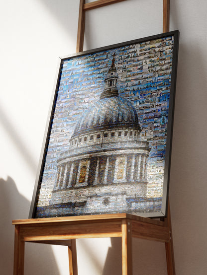 Stunning London Mosaic Artwork - Iconic St. Paul's Cathedral in Vibrant Detail AtelierMosaics