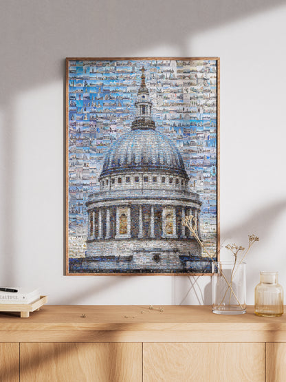 Stunning London Mosaic Artwork - Iconic St. Paul's Cathedral in Vibrant Detail AtelierMosaics