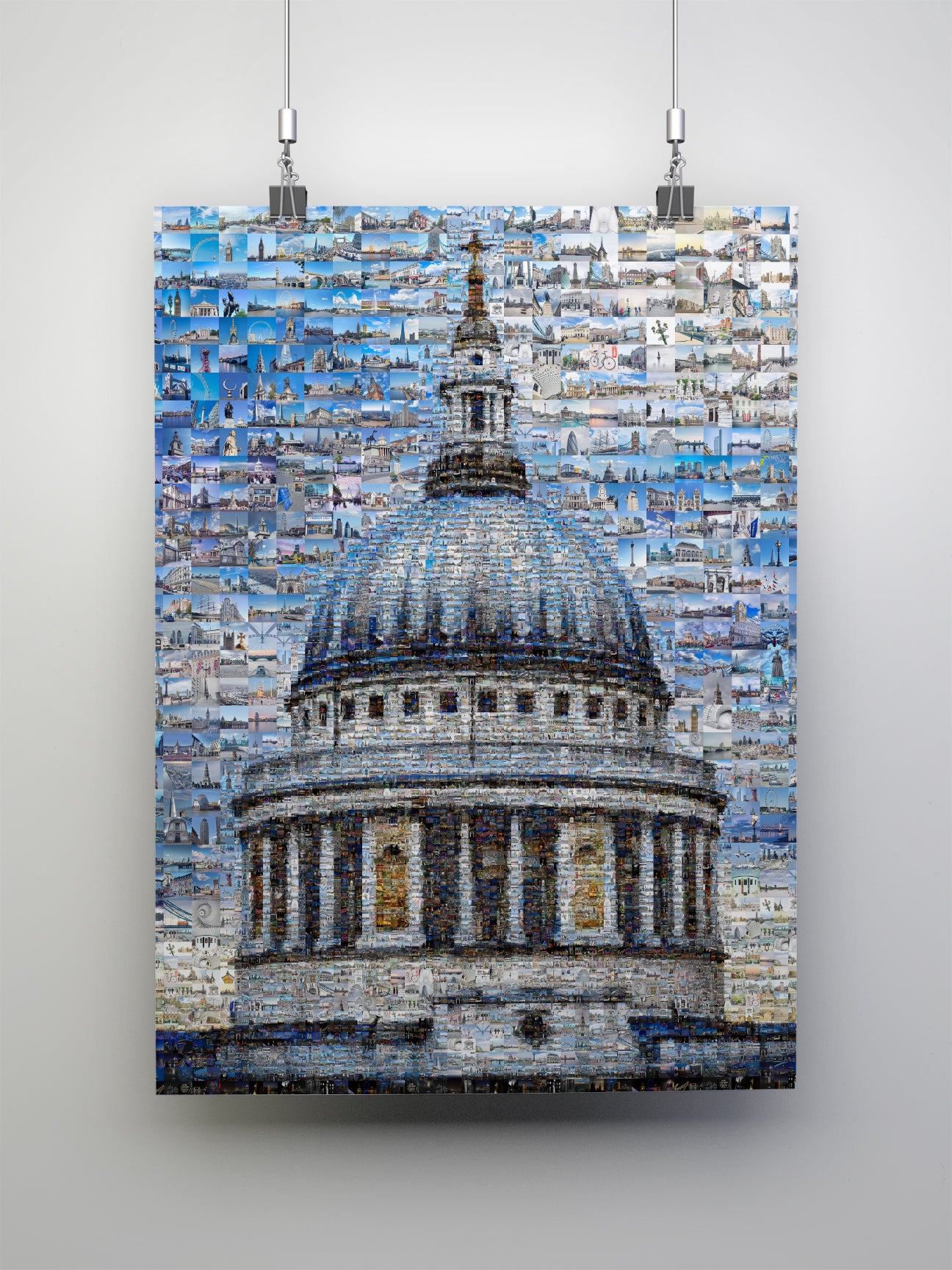 Stunning London Mosaic Artwork - Iconic St. Paul's Cathedral in Vibrant Detail AtelierMosaics