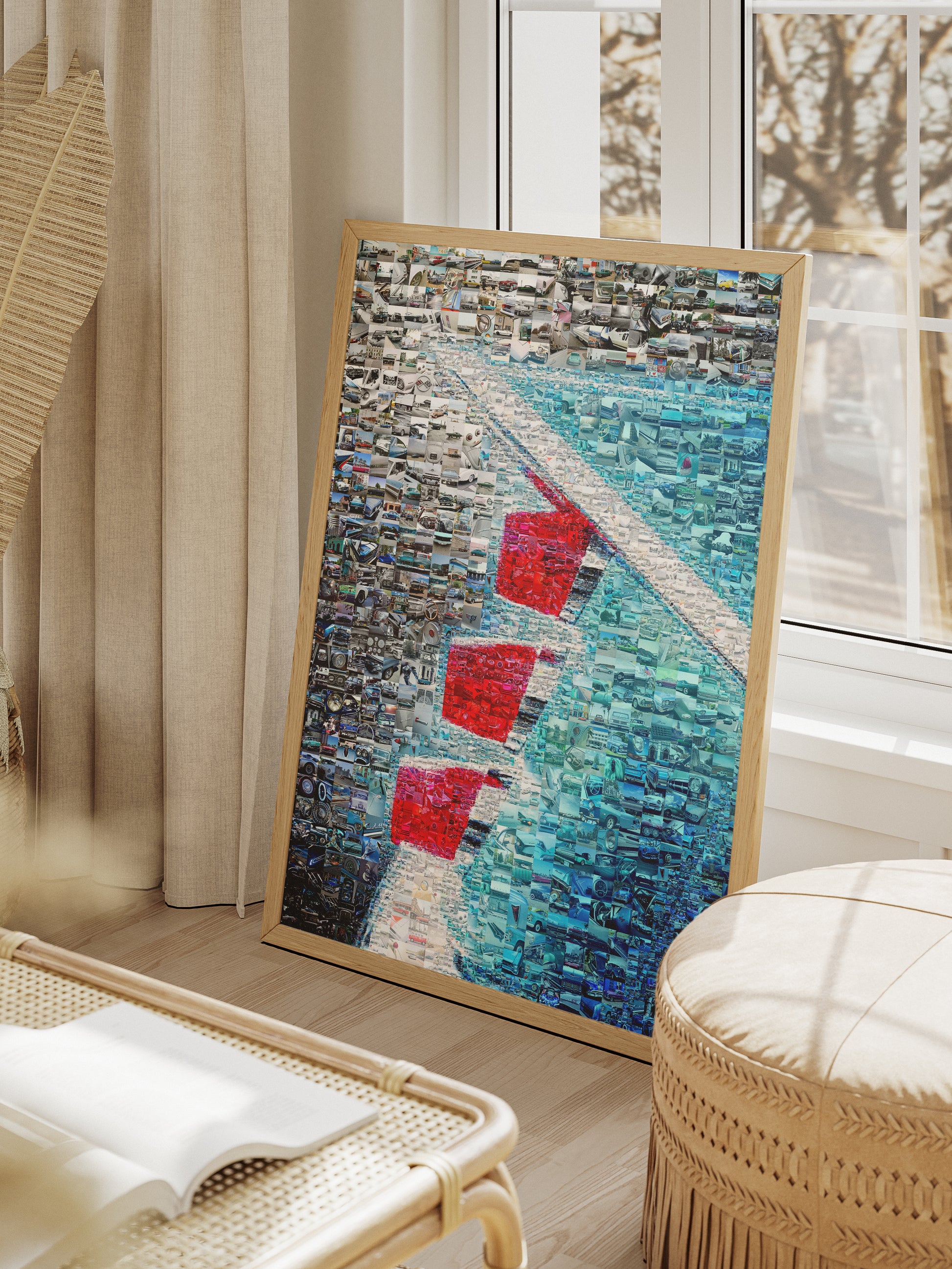 Stunning Automotive Mosaic Art - Unique Wall Décor for Car Enthusiasts and Art Lovers AtelierMosaics