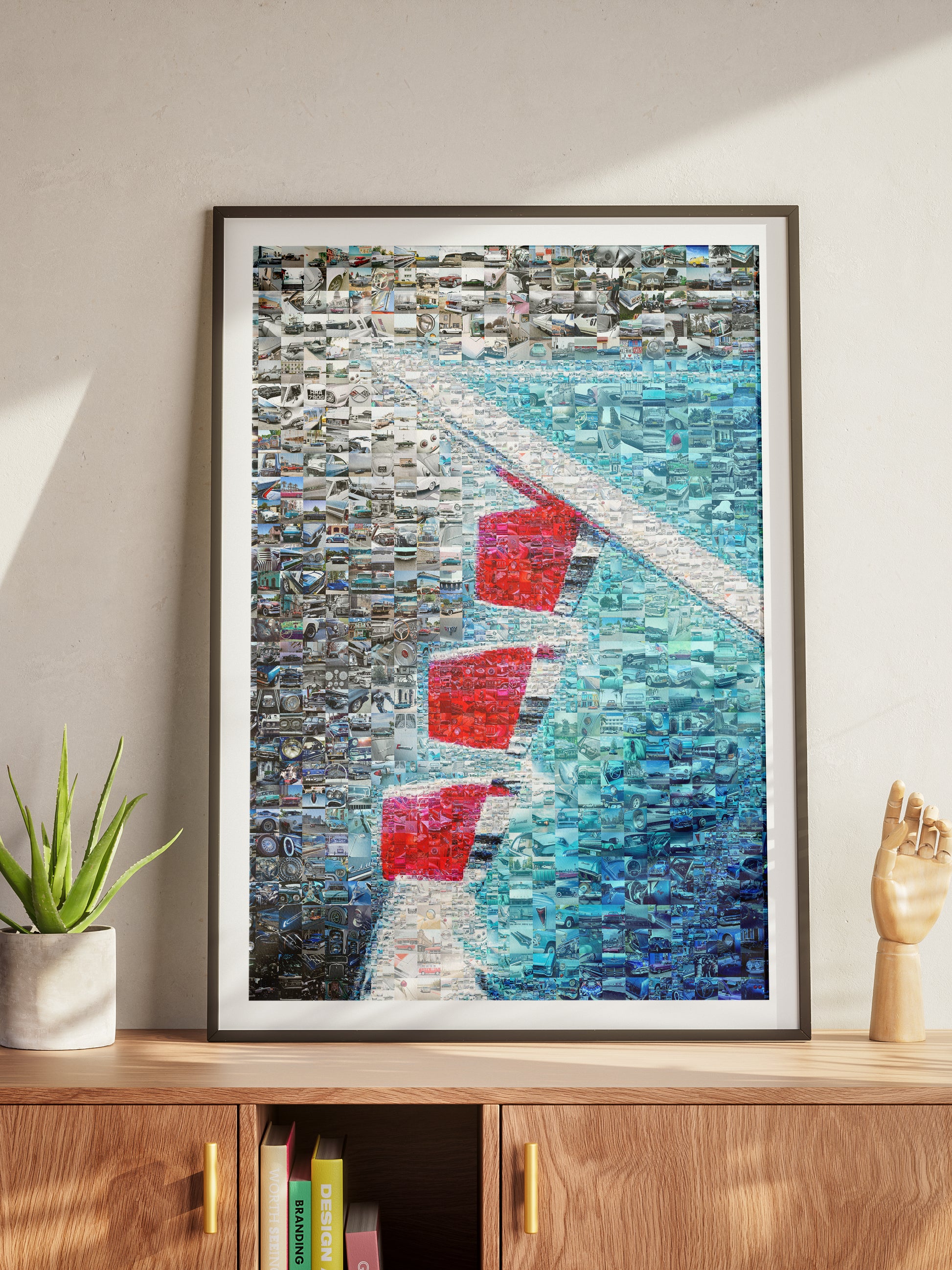 Stunning Automotive Mosaic Art - Unique Wall Décor for Car Enthusiasts and Art Lovers AtelierMosaics