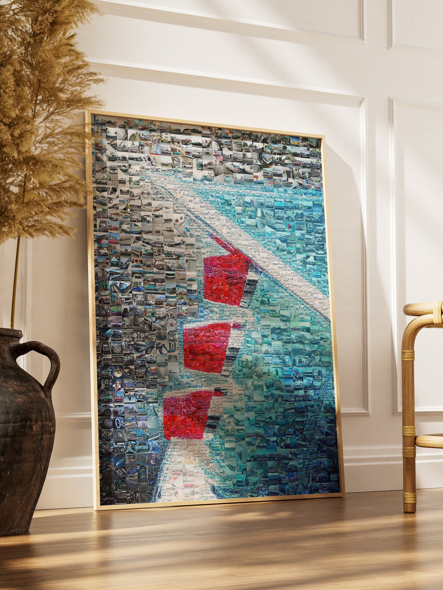 Stunning Automotive Mosaic Art - Unique Wall Décor for Car Enthusiasts and Art Lovers AtelierMosaics