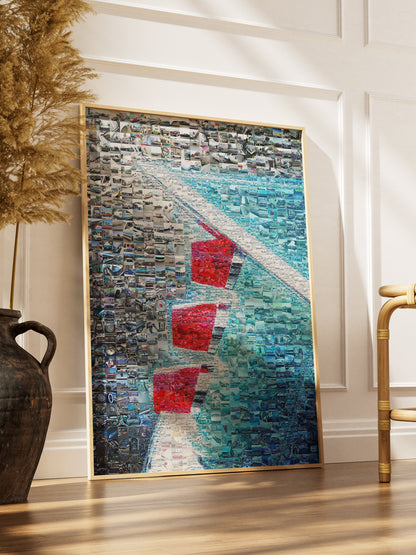 Stunning Automotive Mosaic Art - Unique Wall Décor for Car Enthusiasts and Art Lovers AtelierMosaics