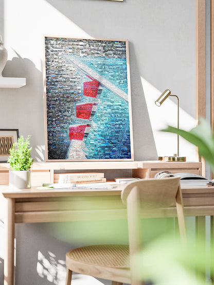 Stunning Automotive Mosaic Art - Unique Wall Décor for Car Enthusiasts and Art Lovers AtelierMosaics