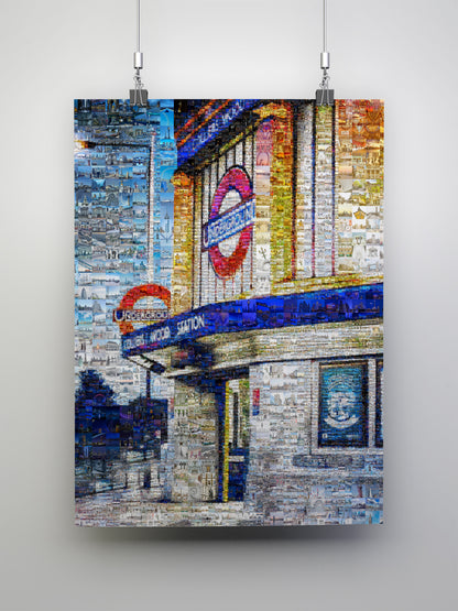 Stunning London Underground Mosaic Artwork - Unique Urban Decor for Your Home AtelierMosaics