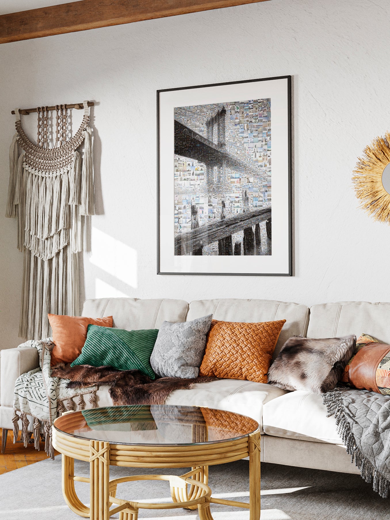 Stunning Mosaic Artwork of Iconic Bridges - Unique Wall Decor for Modern Spaces AtelierMosaics