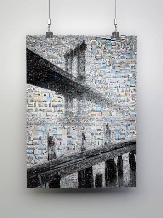 Stunning Mosaic Artwork of Iconic Bridges - Unique Wall Decor for Modern Spaces