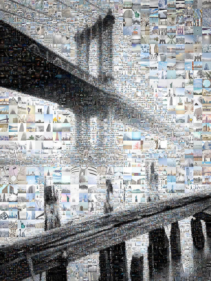 Stunning Mosaic Artwork of Iconic Bridges - Unique Wall Decor for Modern Spaces AtelierMosaics