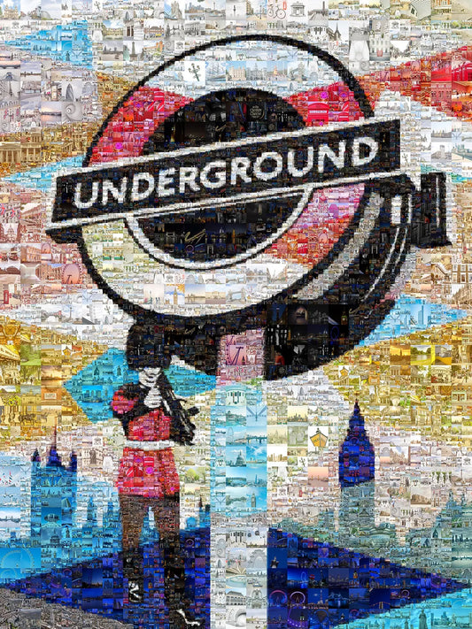 Stunning London Underground Mosaic Artwork | Unique Wall Decor for London Lovers AtelierMosaics