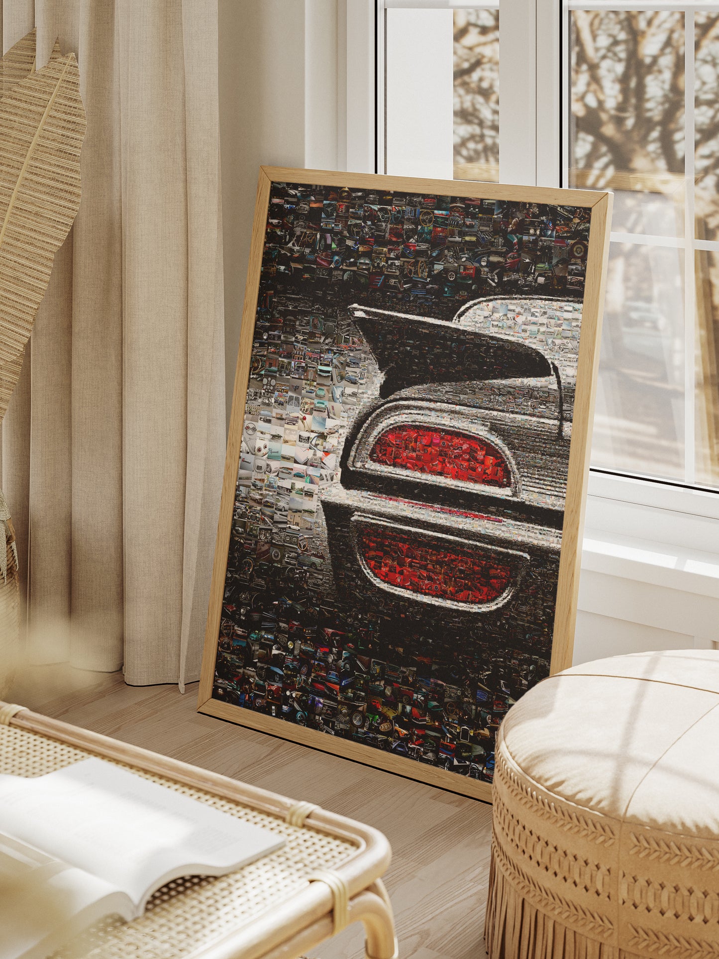 Stunning Car Mosaic Artwork - Unique Automotive Wall Decor for Car Lovers and Enthusiasts AtelierMosaics