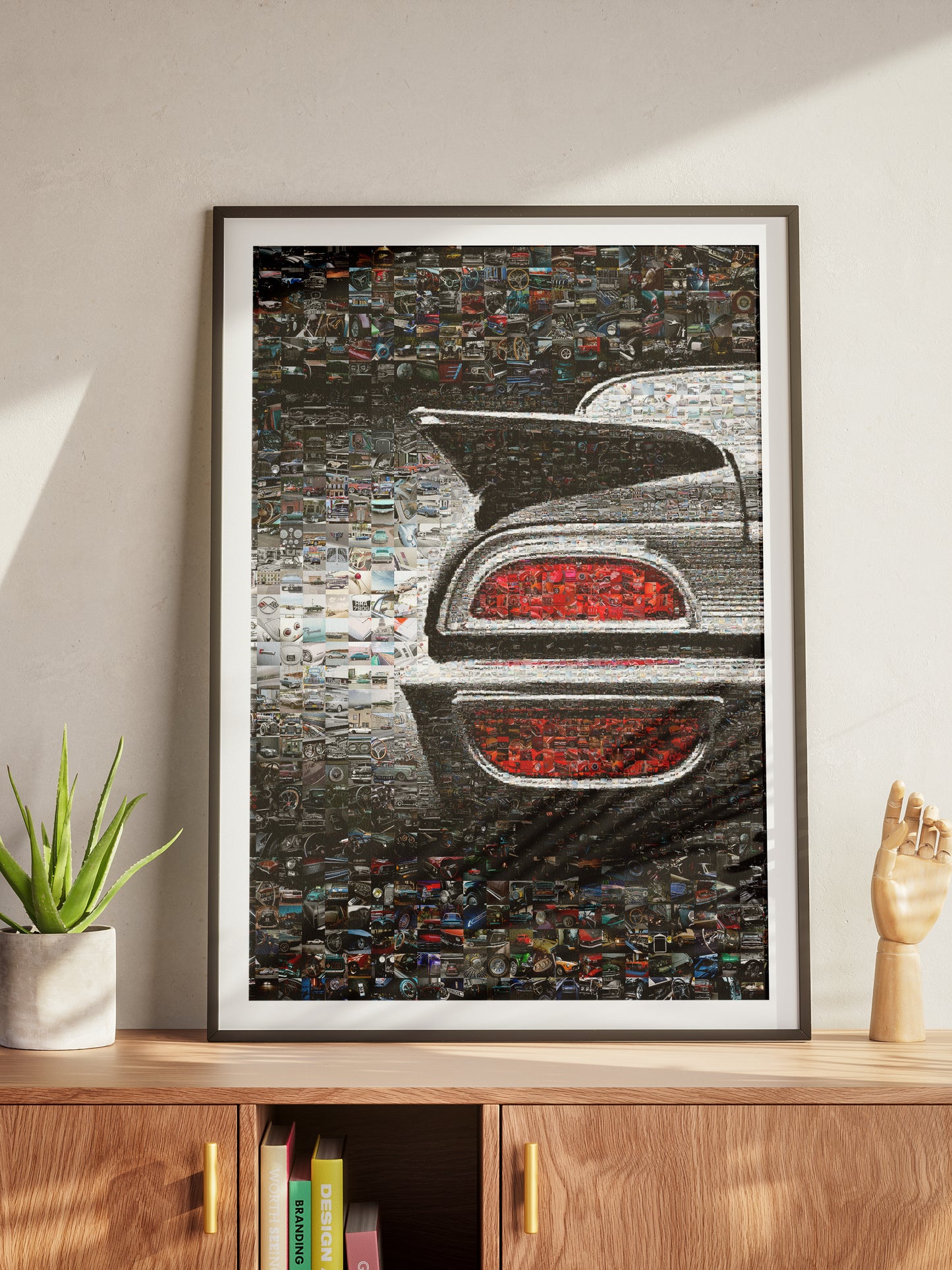 Stunning Car Mosaic Artwork - Unique Automotive Wall Decor for Car Lovers and Enthusiasts AtelierMosaics