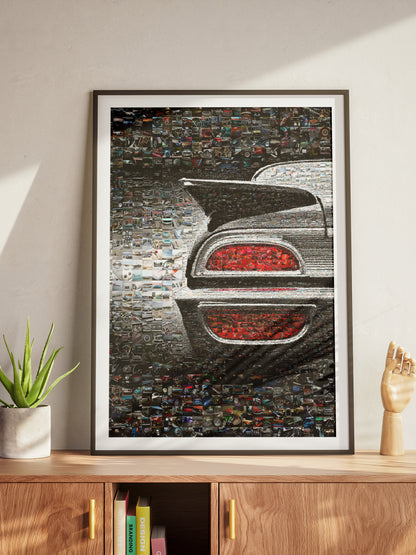 Stunning Car Mosaic Artwork - Unique Automotive Wall Decor for Car Lovers and Enthusiasts AtelierMosaics