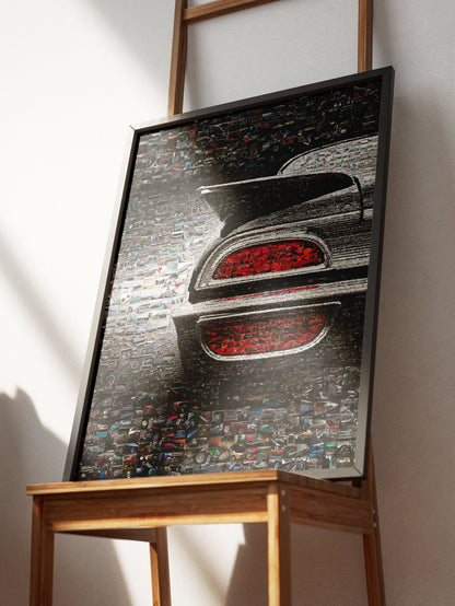Stunning Car Mosaic Artwork - Unique Automotive Wall Decor for Car Lovers and Enthusiasts AtelierMosaics
