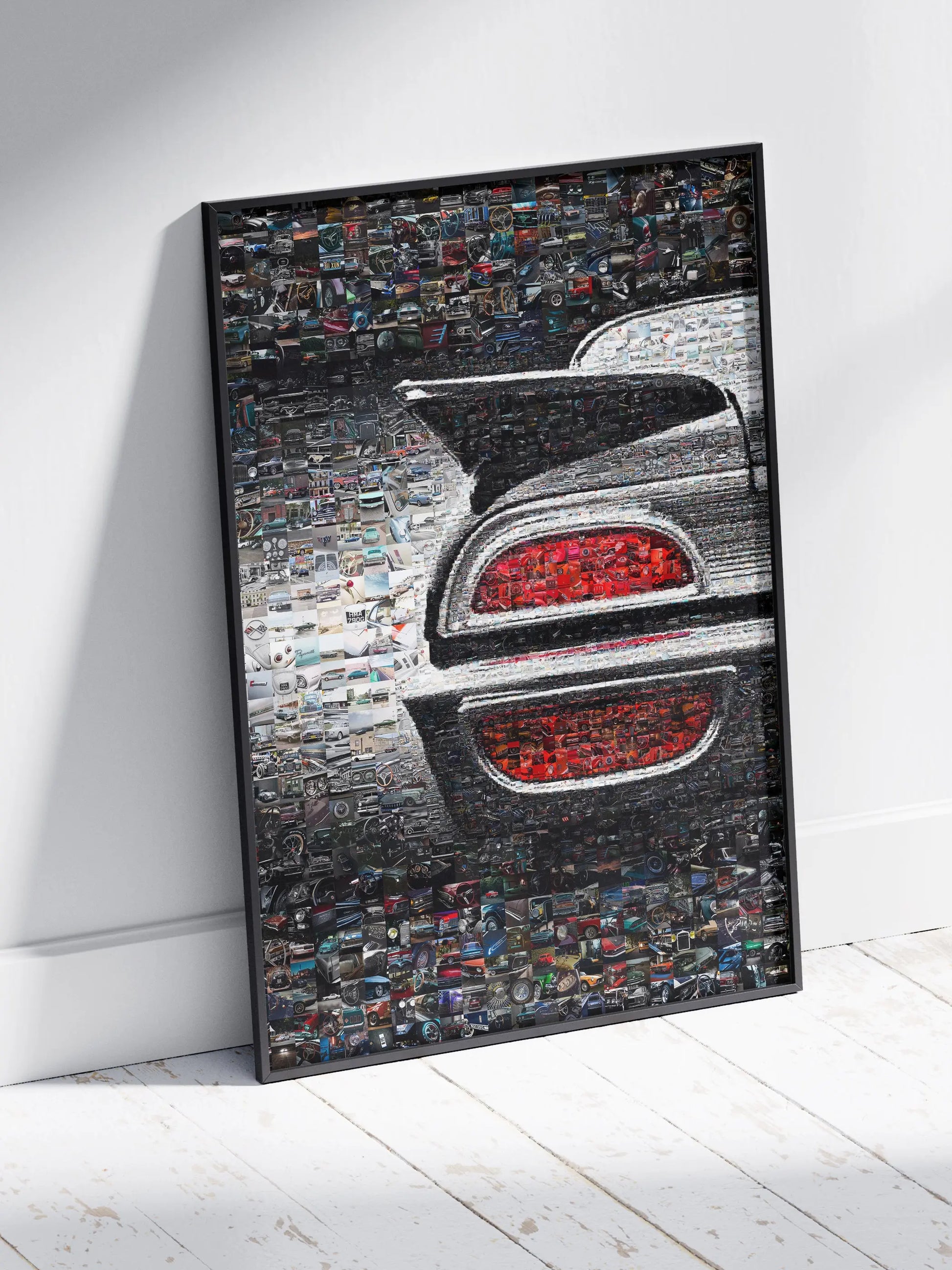 Stunning Car Mosaic Artwork - Unique Automotive Wall Decor for Car Lovers and Enthusiasts AtelierMosaics