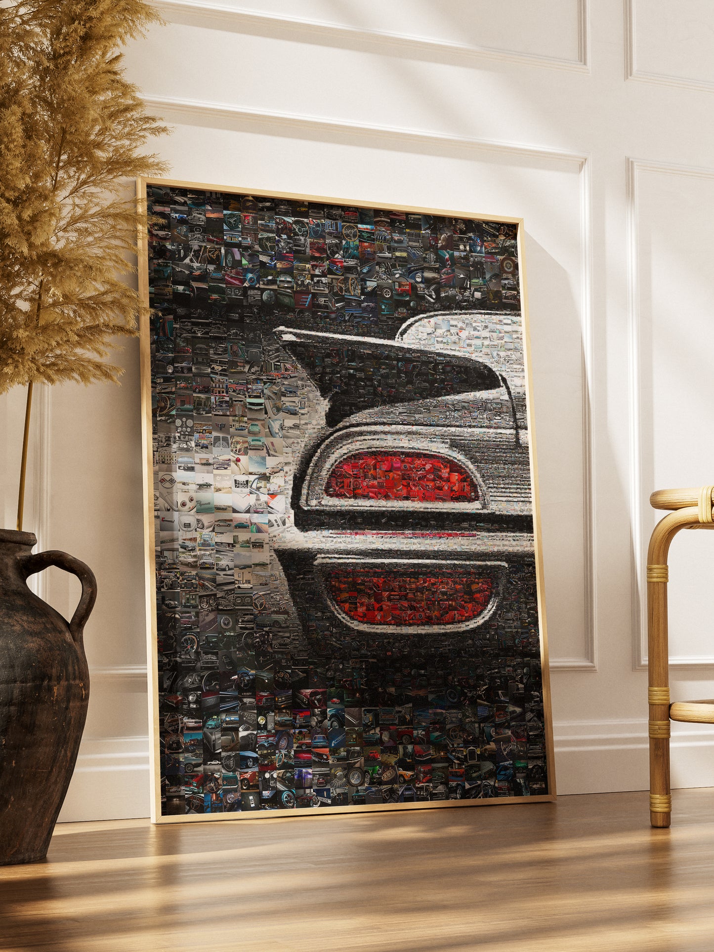 Stunning Car Mosaic Artwork - Unique Automotive Wall Decor for Car Lovers and Enthusiasts AtelierMosaics