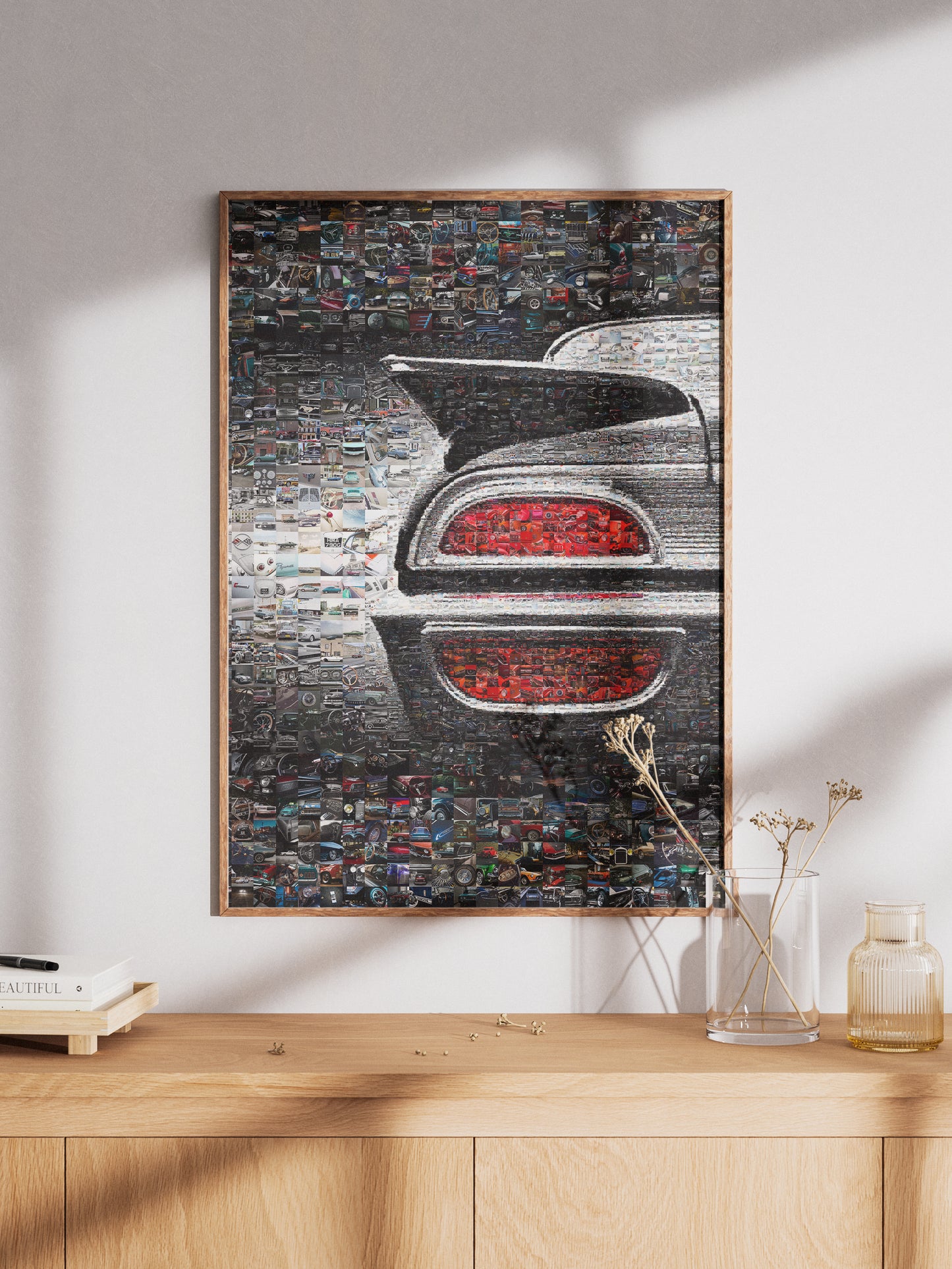 Stunning Car Mosaic Artwork - Unique Automotive Wall Decor for Car Lovers and Enthusiasts AtelierMosaics