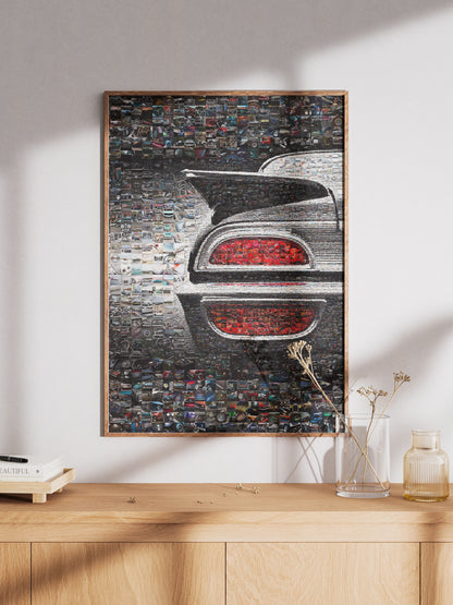 Stunning Car Mosaic Artwork - Unique Automotive Wall Decor for Car Lovers and Enthusiasts AtelierMosaics