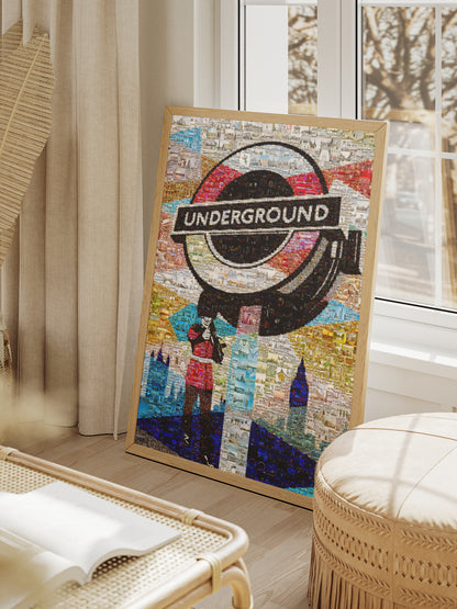 Stunning London Underground Mosaic Artwork | Unique Wall Decor for London Lovers AtelierMosaics