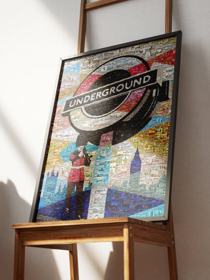 Stunning London Underground Mosaic Artwork | Unique Wall Decor for London Lovers AtelierMosaics