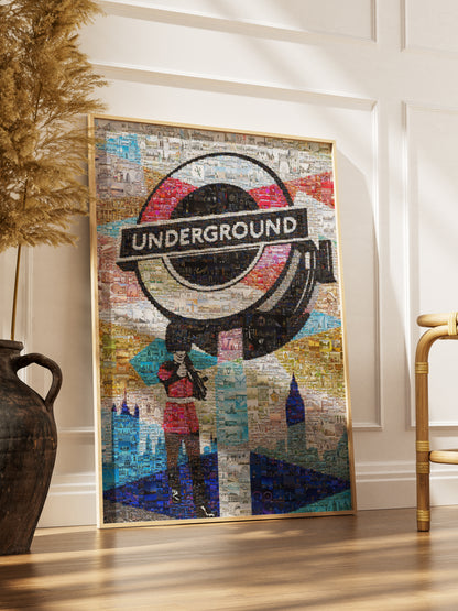 Stunning London Underground Mosaic Artwork | Unique Wall Decor for London Lovers AtelierMosaics