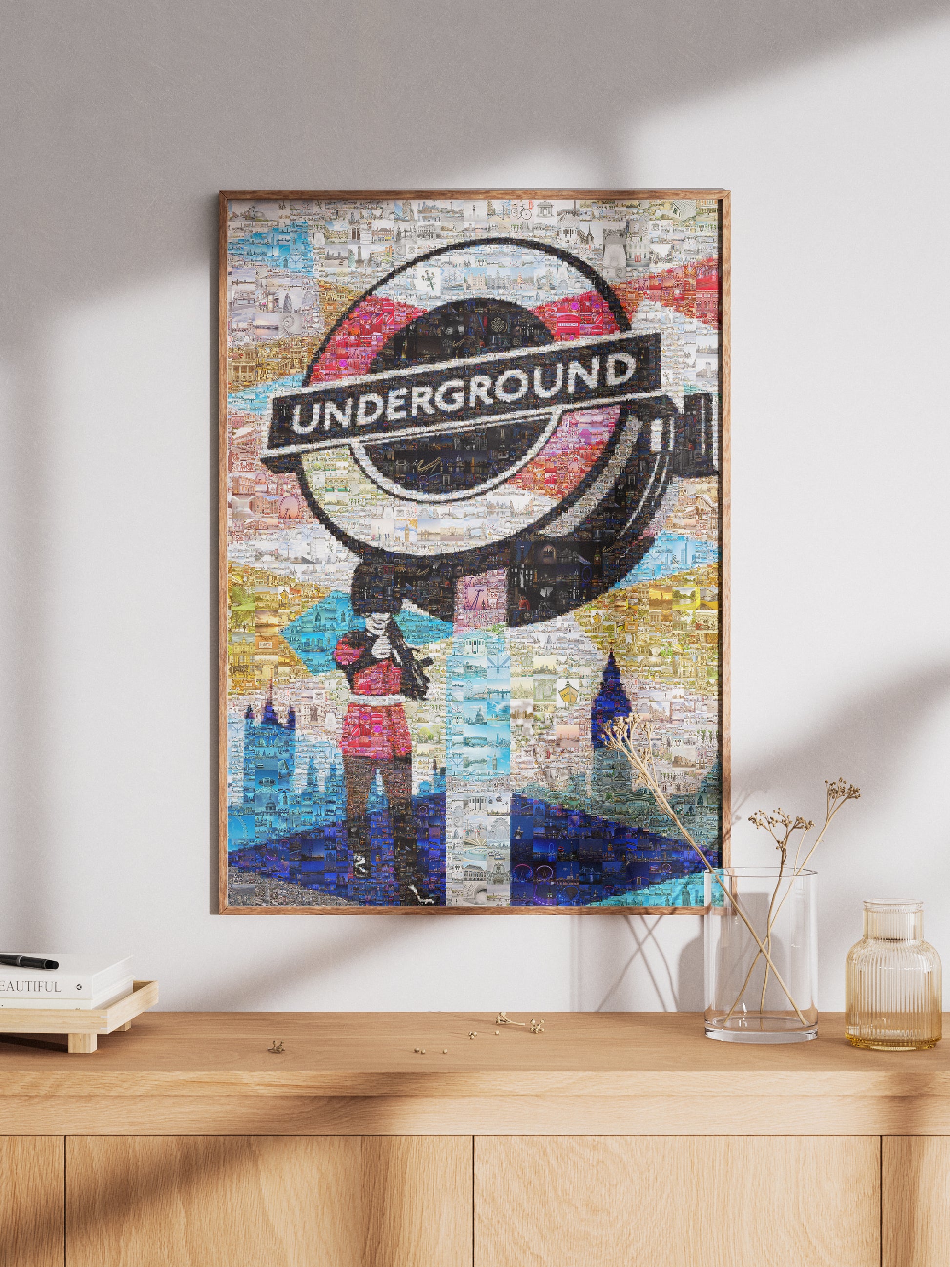 Stunning London Underground Mosaic Artwork | Unique Wall Decor for London Lovers AtelierMosaics