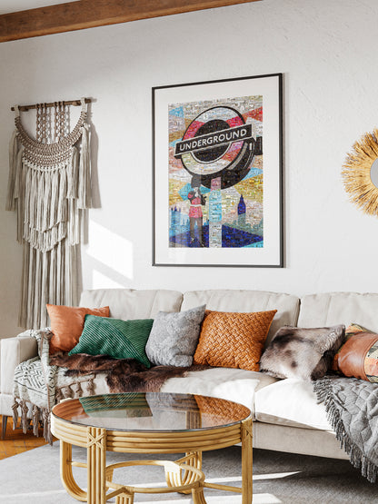 Stunning London Underground Mosaic Artwork | Unique Wall Decor for London Lovers AtelierMosaics
