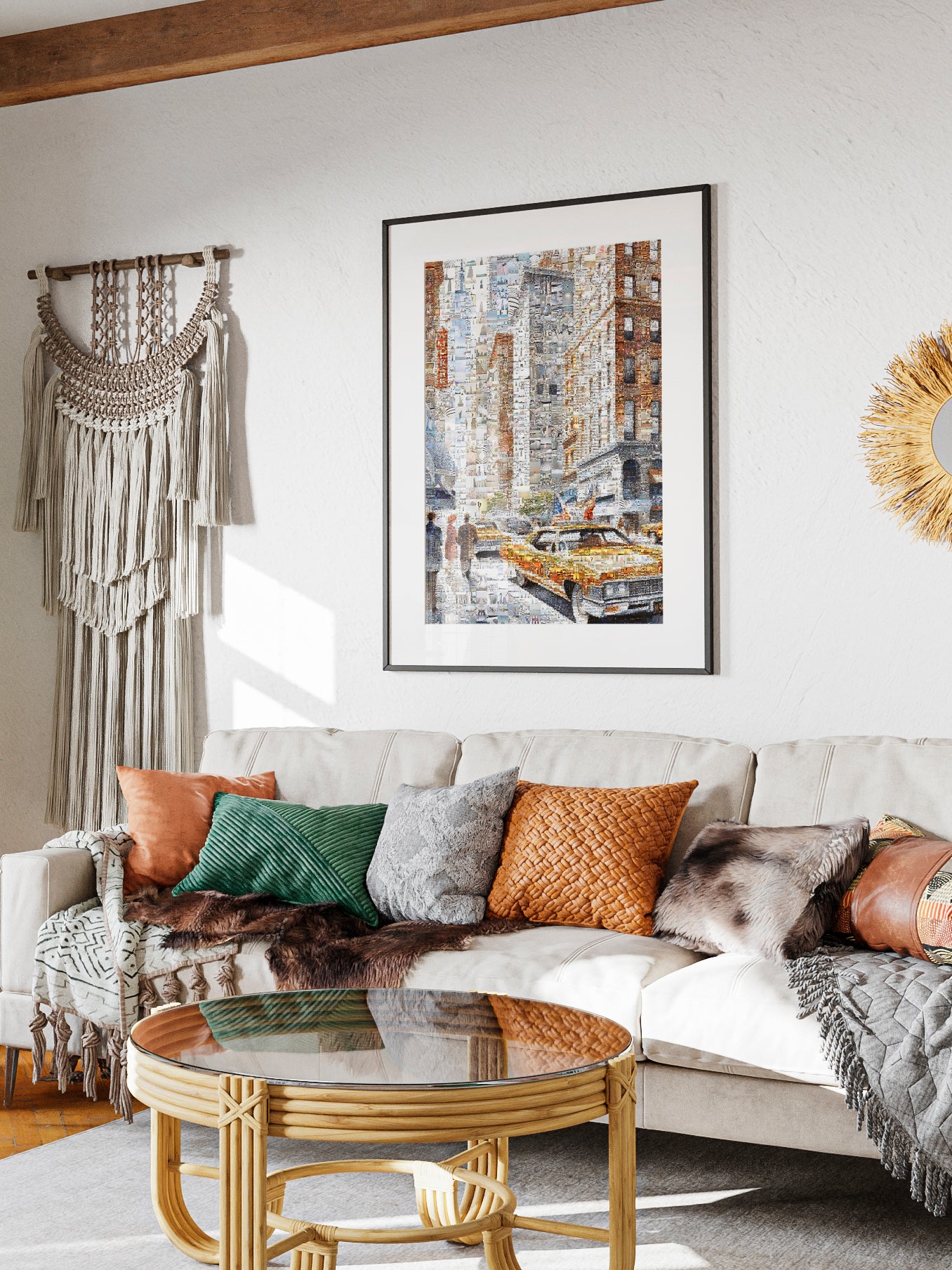 Stunning NYC Mosaic Artwork - Capture the Essence of the City in a Unique Collage of Iconic Landmarks AtelierMosaics