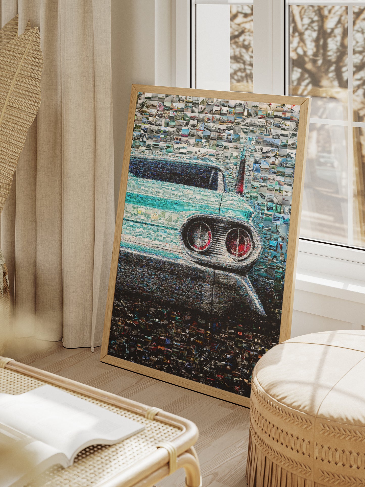 Stunning Mosaic Artwork of Classic Cars - Unique and Eye-Catching Car Decor for Auto Enthusiasts AtelierMosaics