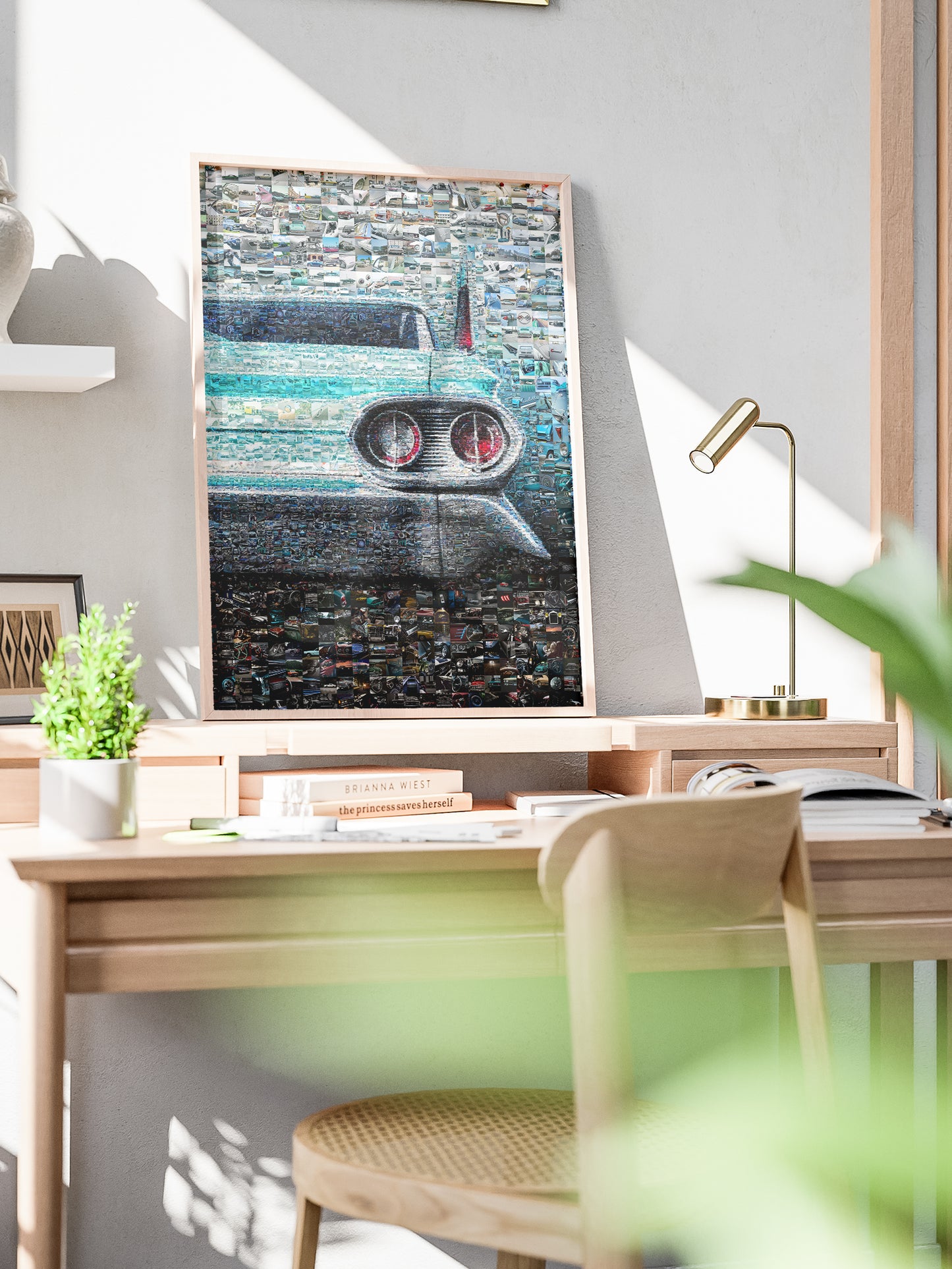 Stunning Mosaic Artwork of Classic Cars - Unique and Eye-Catching Car Decor for Auto Enthusiasts AtelierMosaics