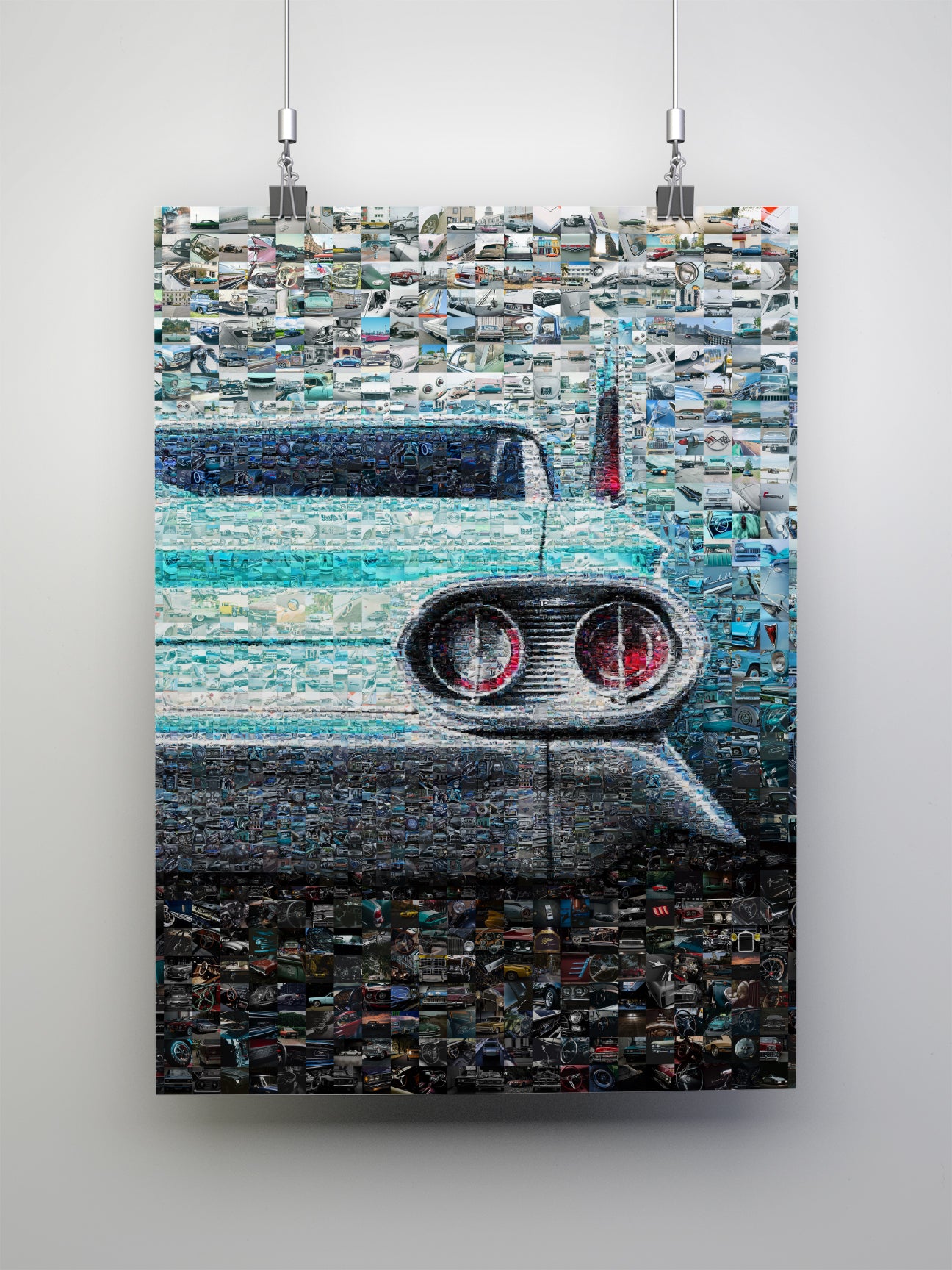 Stunning Mosaic Artwork of Classic Cars - Unique and Eye-Catching Car Decor for Auto Enthusiasts AtelierMosaics