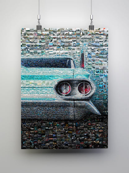Stunning Mosaic Artwork of Classic Cars - Unique and Eye-Catching Car Decor for Auto Enthusiasts AtelierMosaics