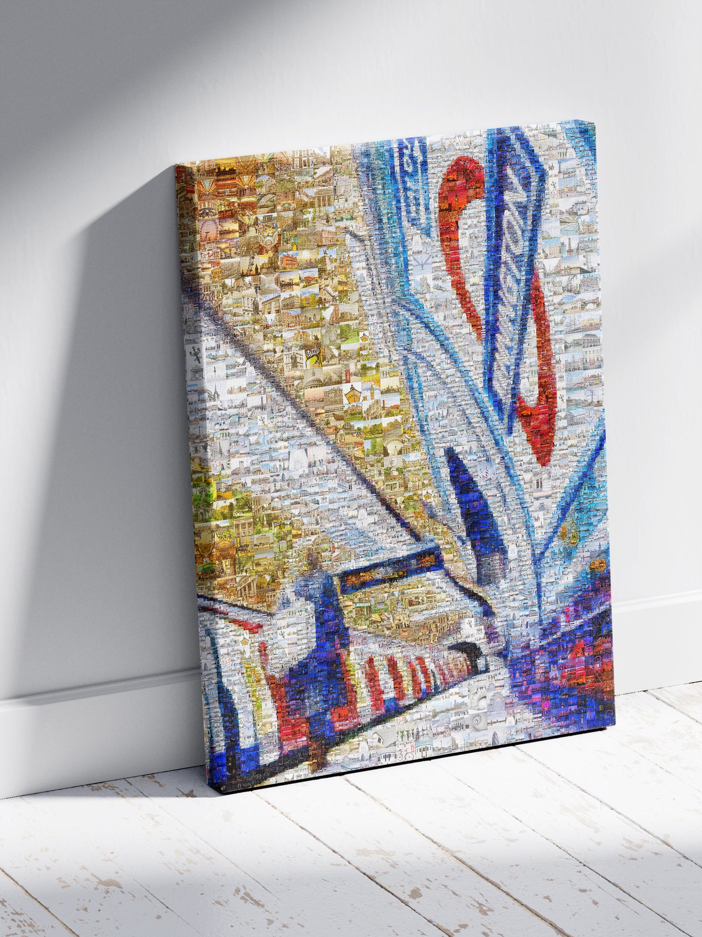 Stunning London Mosaic Artwork - Captivating Cityscape in Vibrant Colors AtelierMosaics