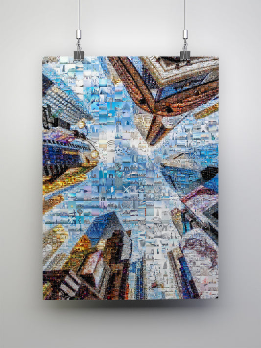 Stunning Mosaic Artwork: A Captivating Fusion of Colorful Images and Modern Design for Home Décor