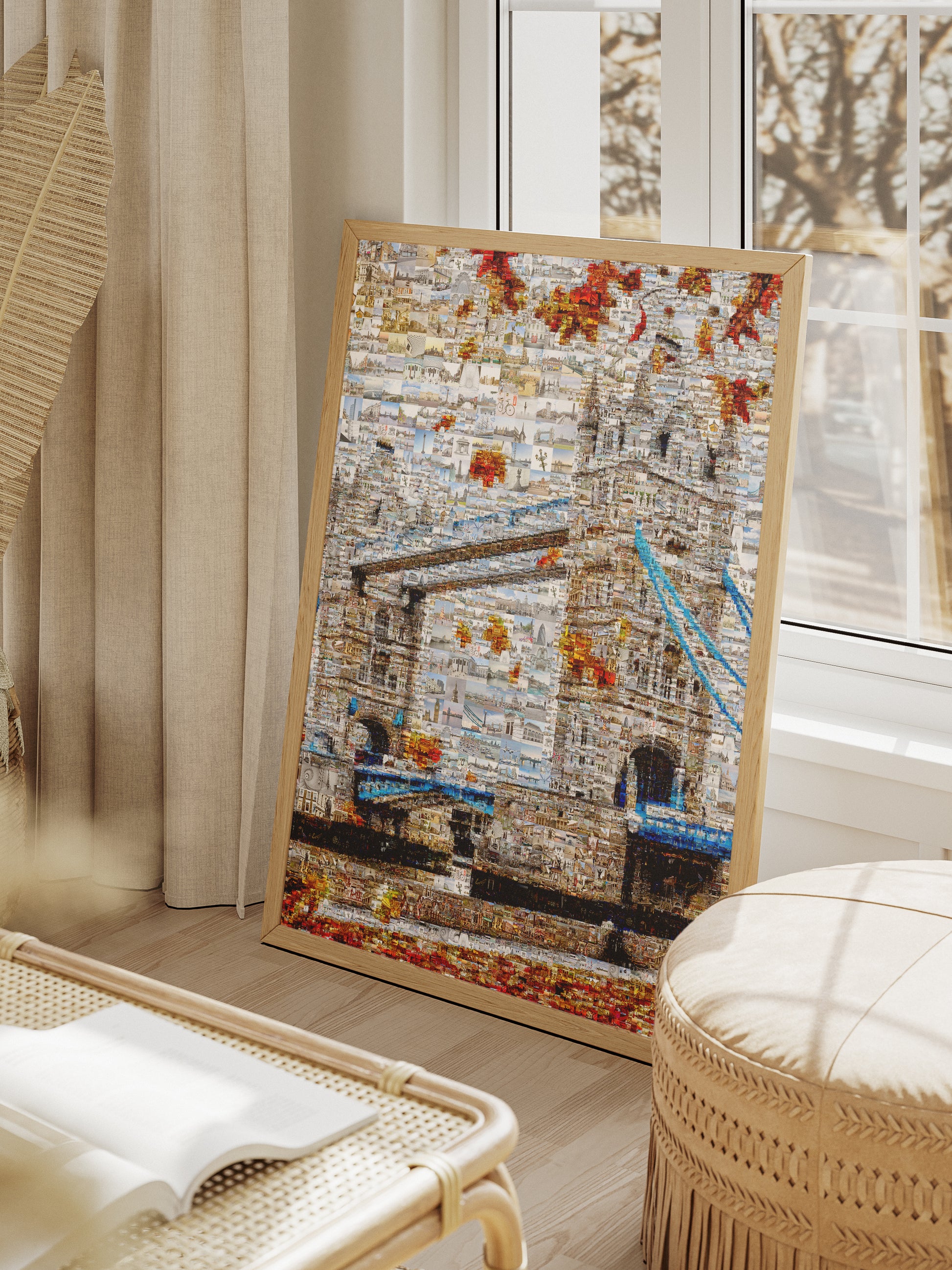 Stunning London Mosaic Artwork - Iconic Tower Bridge Featuring 100s of Images - Perfect Wall Decor AtelierMosaics