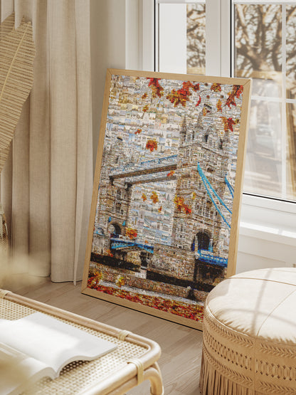 Stunning London Mosaic Artwork - Iconic Tower Bridge Featuring 100s of Images - Perfect Wall Decor AtelierMosaics