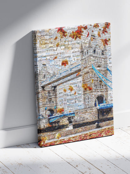Stunning London Mosaic Artwork - Iconic Tower Bridge Featuring 100s of Images - Perfect Wall Decor AtelierMosaics