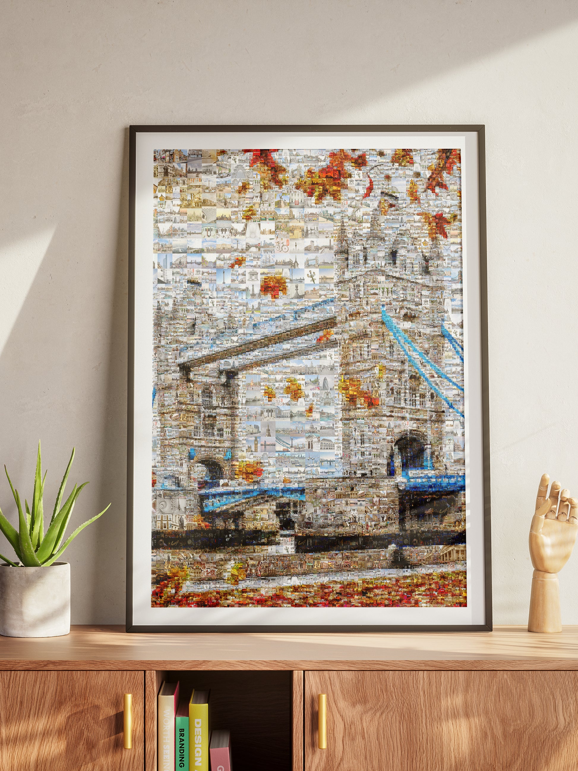 Stunning London Mosaic Artwork - Iconic Tower Bridge Featuring 100s of Images - Perfect Wall Decor AtelierMosaics